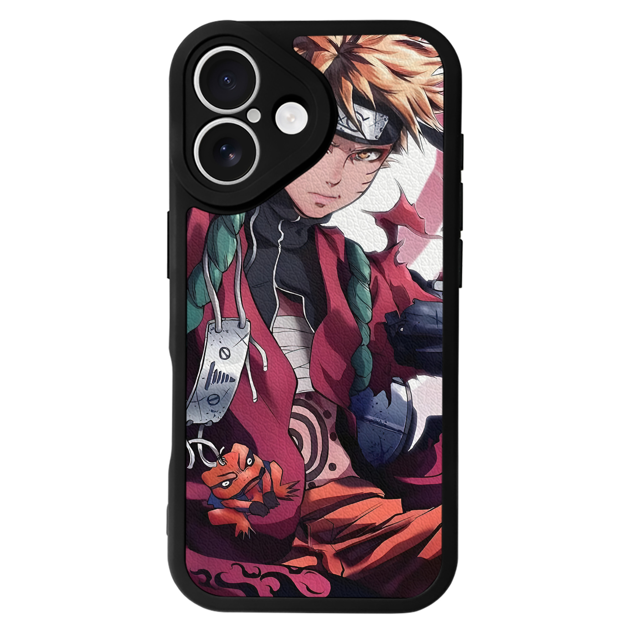 （画像用） NARUTO -ナルト- NARUTO -ナルト- 疾風伝 【iPhone 16シリーズ対応】シリコンスマホケース（レザー調） 材質：シリコン